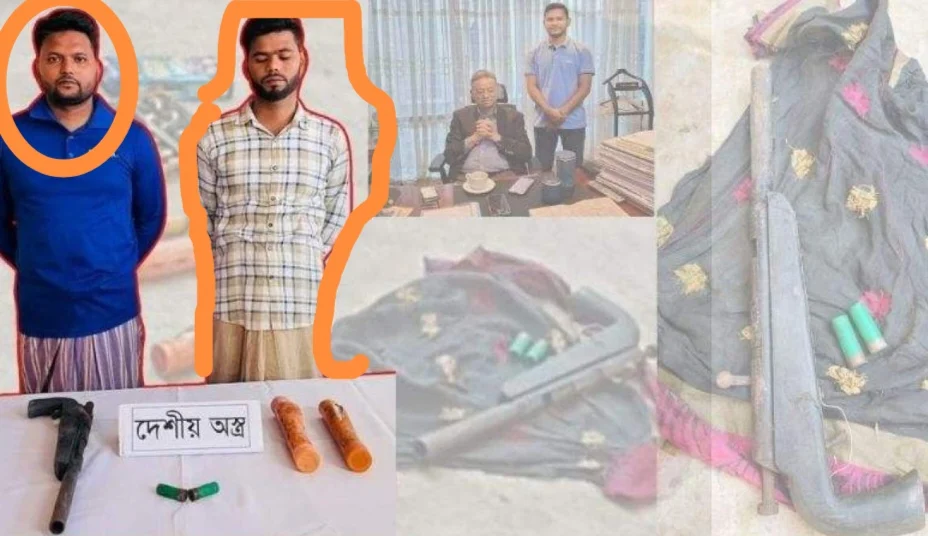 ছাত্রদল নেতার বাড়ি থেকে অস্ত্র, কার্তুজ ও হাতবোমা উদ্ধার, দুই ভাই গ্রেপ্তার