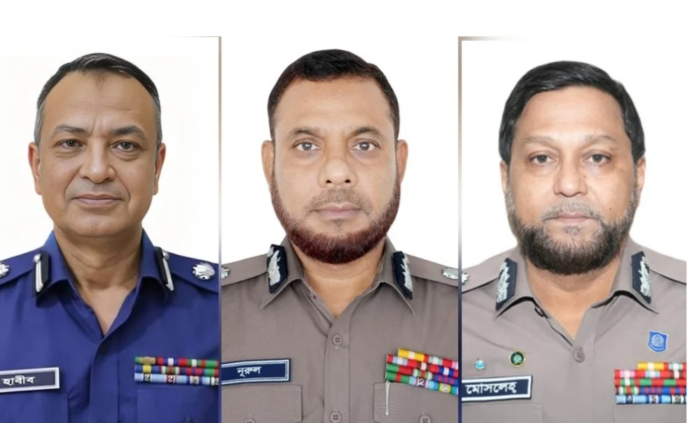 পুলিশে বড় রদবদল: র‍্যাব, এসবি ও সিআইডিতে নতুন প্রধান