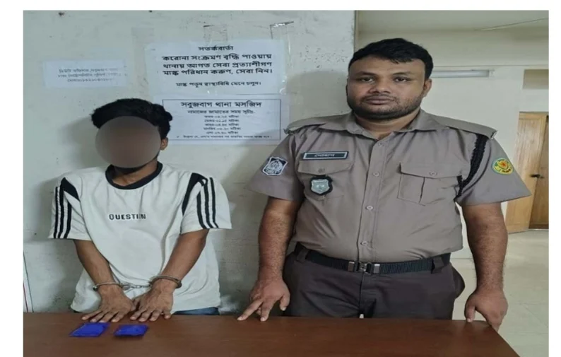 সবুজবাগে পুলিশের অভিযানে ৪০০ পিস ই’য়া’বাসহ মা’দক কারবারি গ্রেপ্তার