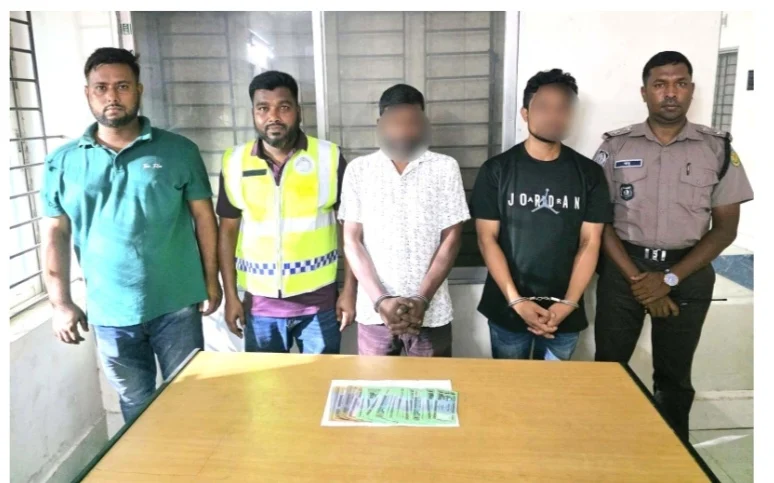 ৬৪ হাজার টাকার জা’লনোটসহ দুই কারবারি গ্রে’ফতার