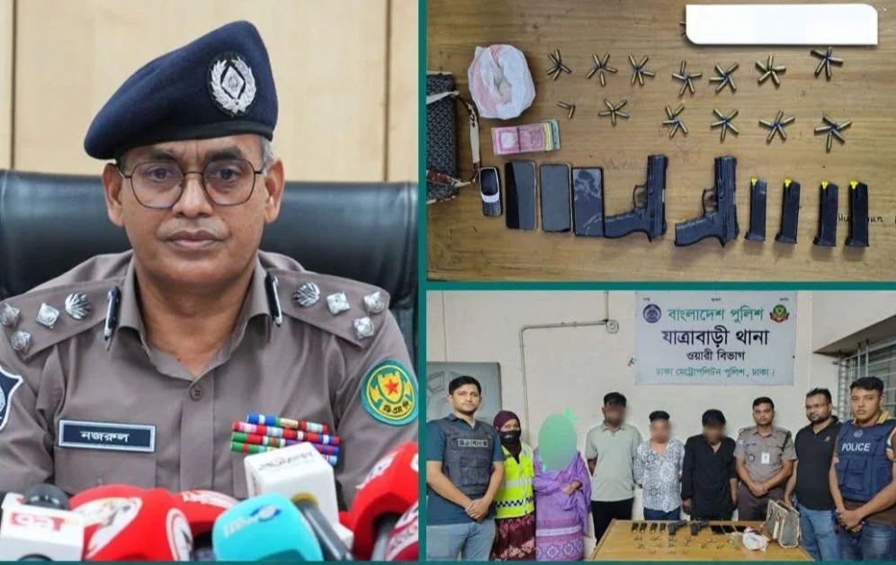 বিপুল অ’স্ত্র, গু’লি ও মা’দকসহ গ্রেফতার শীর্ষ স’ন্ত্রাসী ‘অটো সজল’