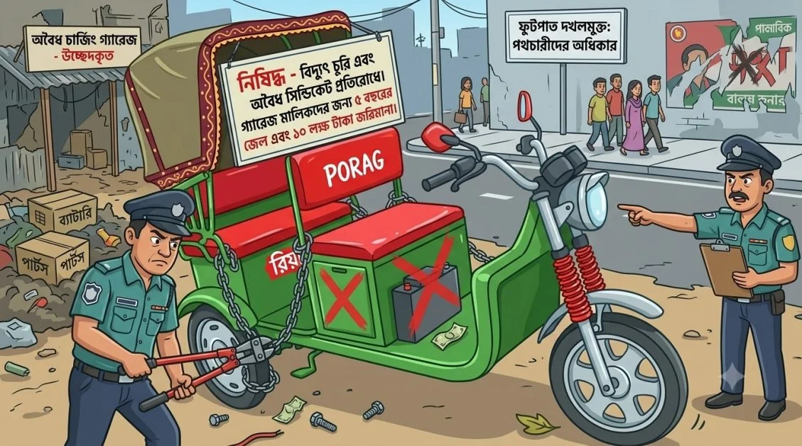 Strict Laws Against Illegal Autos & Power-Theft Syndicates: Ultimatum to Free Footpaths