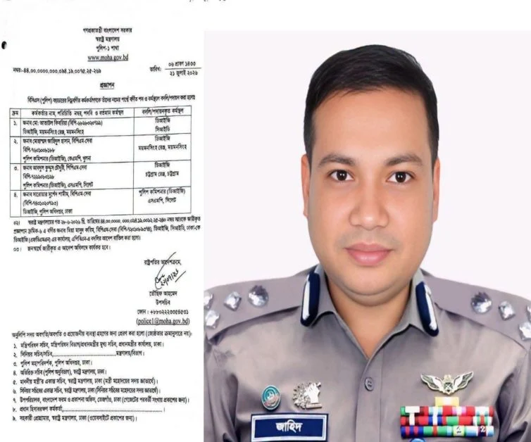 ময়মনসিংহ রেঞ্জের নতুন ডিআইজি মো. জাহিদুল হাসান